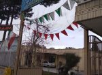 تزئین مرکز واجرای برنامه شادجهت دهه مبارک فجر درمرکزخیریه توانبخشی معلولین شهیدمدنی